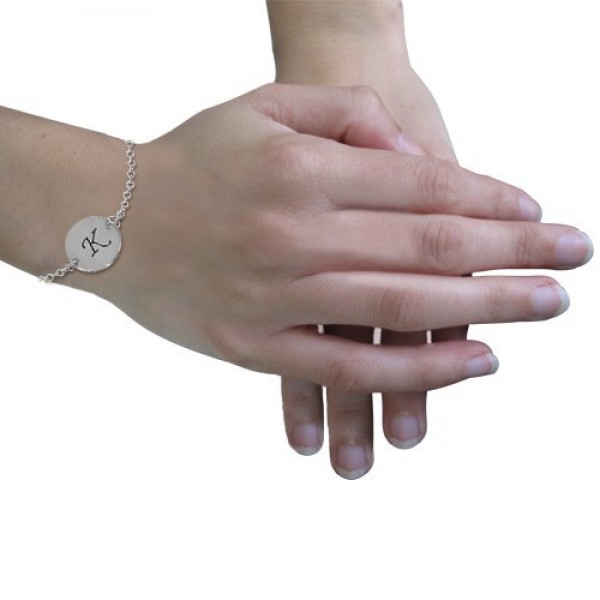 Silver Initial Bracelet - The Handmade ™