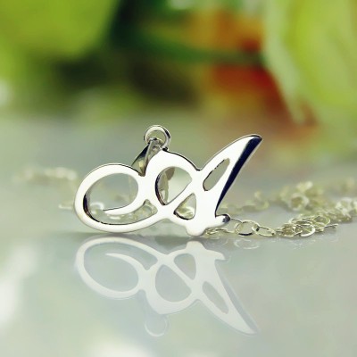 Silver Letter Necklace - The Handmade ™