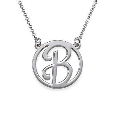Silver Initial Pendant - The Handmade ™
