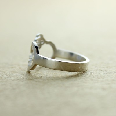 Personalised Infinity Nameplate Ring Silver - The Handmade ™
