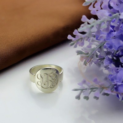 Make Your Own Monogram Itnitial Ring Silver - The Handmade ™