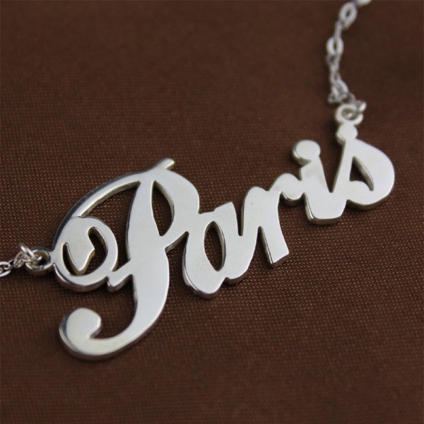 Name Necklace Silver "Paris" - The Handmade ™