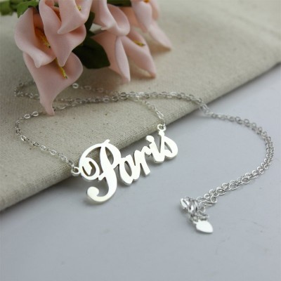 Name Necklace Silver "Paris" - The Handmade ™