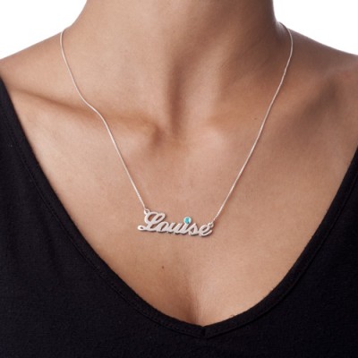 Silver and Swarovski Crystal Name Necklace - The Handmade ™