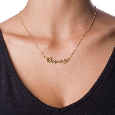 Small Gold or Silver Carrie Name Necklace - The Handmade ™