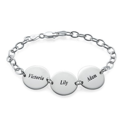 Special Gift for Mum - Disc Name Bracelet - The Handmade ™