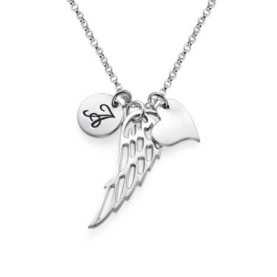 Silver Angel Wing Necklace - The Handmade ™