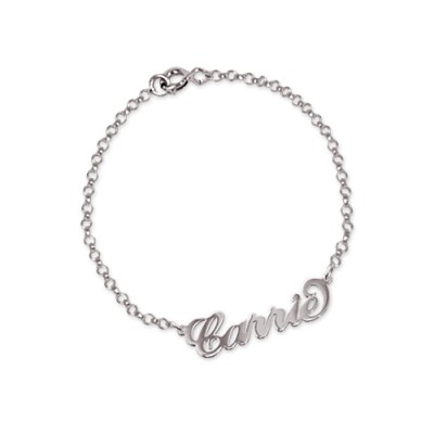 Silver "Carrie" Name Bracelet / Anklet - The Handmade ™