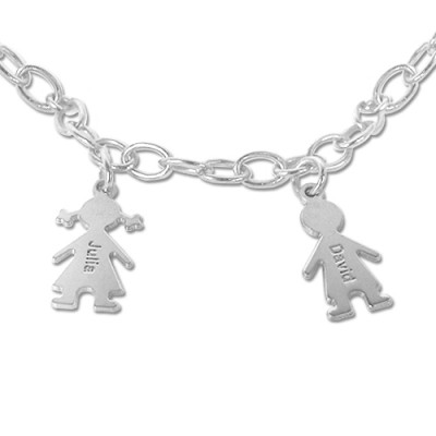 Silver Engraved Mothers Day Bracelet - The Handmade ™