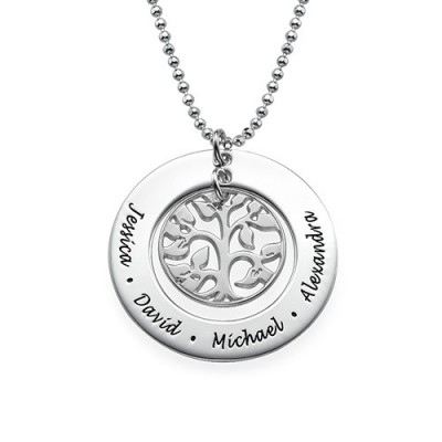Silver Family Tree Necklace - The Handmade ™
