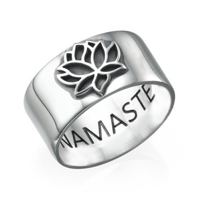 Silver Lotus Flower Ring - The Handmade ™