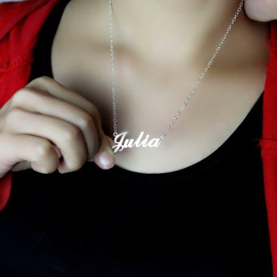 Classic Name Necklace in Silver - The Handmade ™