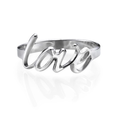 Silver Love Ring - The Handmade ™