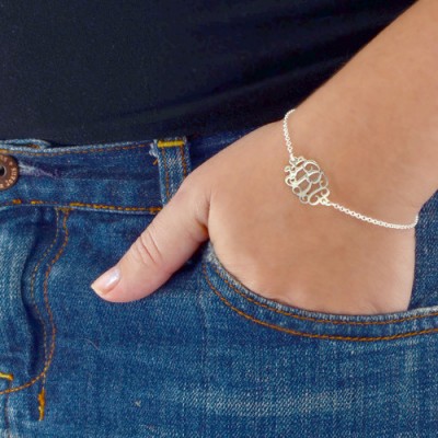 Silver Initials Bracelet /Anklet - The Handmade ™