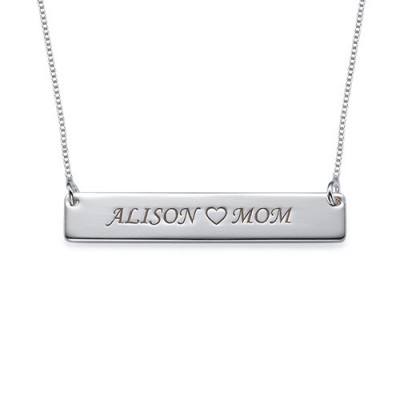 Nameplate Necklace in Silver - The Handmade ™