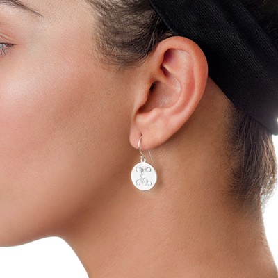 Silver Personalised Initial Earrings - The Handmade ™