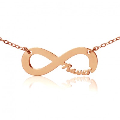 Rose Gold Infinity Name Necklace - The Handmade ™