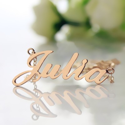 Rose Gold Julia Style Name Necklace - The Handmade ™