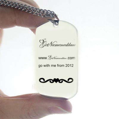 Logo and Brand Design Dog Tag Necklace - The Handmade ™