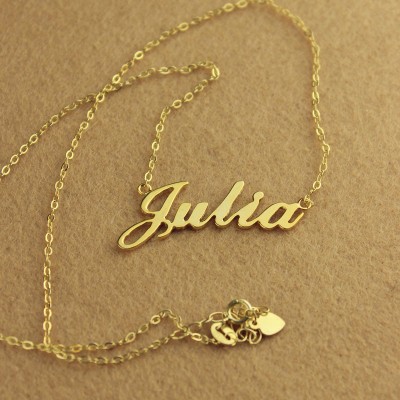 Gold Julia Style Name Necklace - The Handmade ™