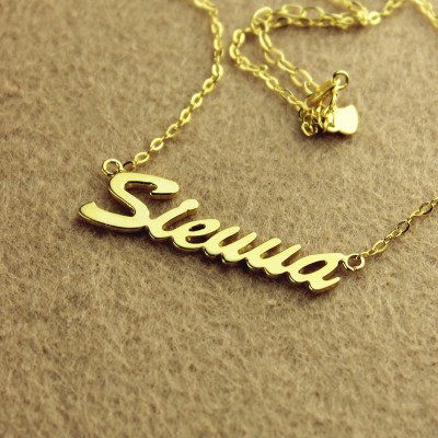 Gold Sienna Style Name Necklace - The Handmade ™