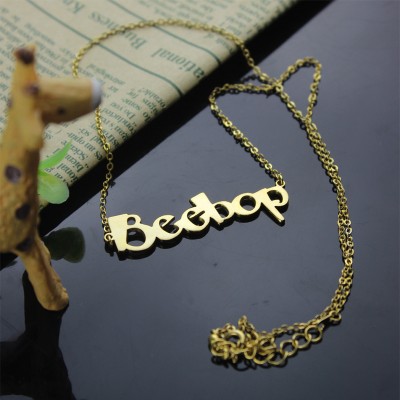 Create Your Own Name Necklace Gold - The Handmade ™