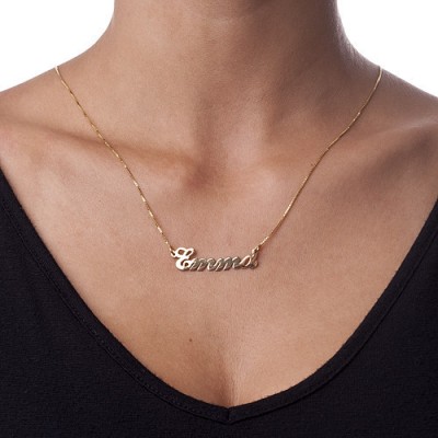 Gold or Silver Classic Name Necklace - The Handmade ™