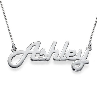 Stylish Silver Name Necklace - The Handmade ™