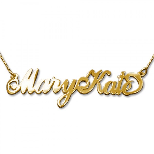 2 Capital Letters Gold Name Necklace - The Handmade ™