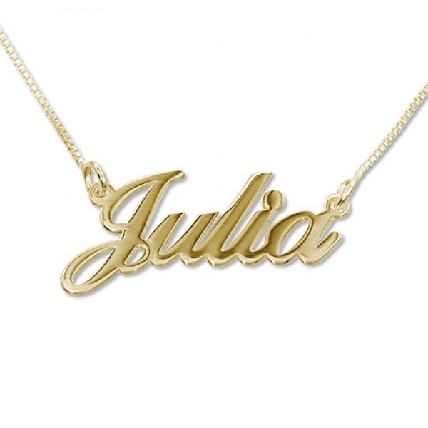 Small Gold or Silver Classic Name Necklace - The Handmade ™
