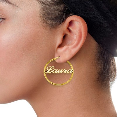 Hoop Name Earrings - The Handmade ™