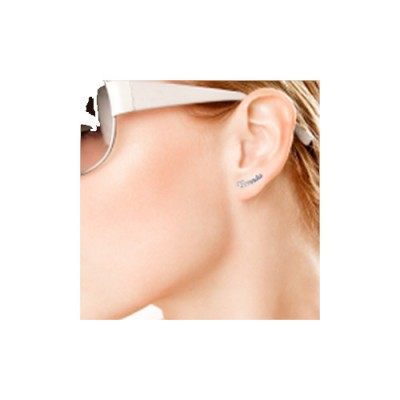 Silver Personalised Name Stud Earring (PAIR) - The Handmade ™