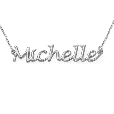 Silver Handwritten Name Necklace - The Handmade ™