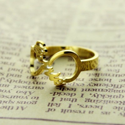 Infinity Name Ring Gold - The Handmade ™