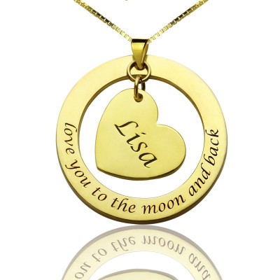 Mom I Love You to the Moon and Back Necklace - The Handmade ™