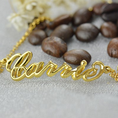 Women's Name Bracelet Gold - The Handmade ™