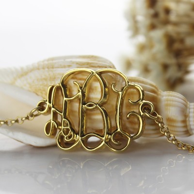 Gold Celebrity Monogram Bracelet - The Handmade ™