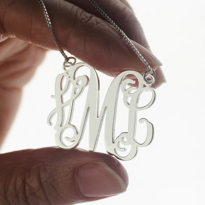 Monogram Initial Necklace Silver - The Handmade ™