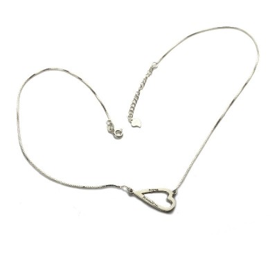 Love Jewellery Set- Open Heart Name Necklace Bracelet - The Handmade ™