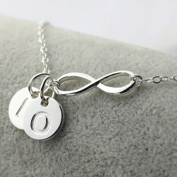 Infinity Initial Necklace,Sister Necklace,Friend Necklace - The Handmade ™