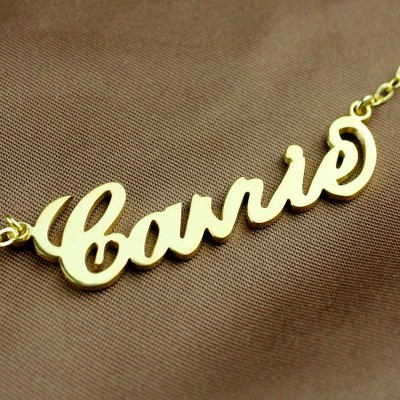 Carrie Name Necklace Gold - The Handmade ™