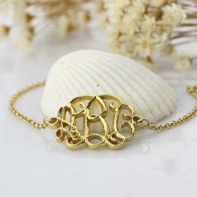 Gold Celebrity Monogram Bracelet - The Handmade ™