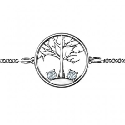 1 - 4 Stone Family Tree Bracelet - The Handmade ™