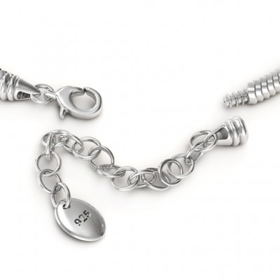 Silver Snake Bracelet with 1.5 Extender - The Handmade ™