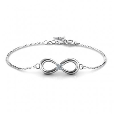 Classic Infinity With Centre Accents Bracelet - The Handmade ™