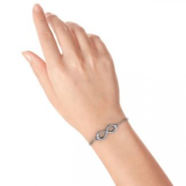 Double Stone Infinity Accent Bracelet - The Handmade ™