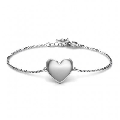 Silver Sweet Heart Bracelet - The Handmade ™