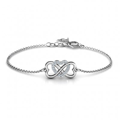 Triple Heart Infinity Bracelet - The Handmade ™