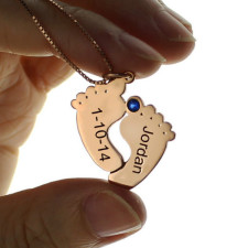 Tiny Toes, Big Memories: Your Rose Gold Baby Feet Necklace