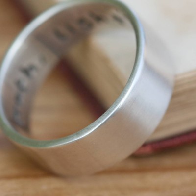 Pure And Simple Personalised Mens Ring - The Handmade ™